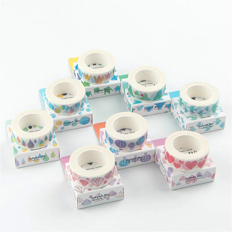 Горячая Распродажа деликатный лента Washi Kawaii Творческий планировщик украшения