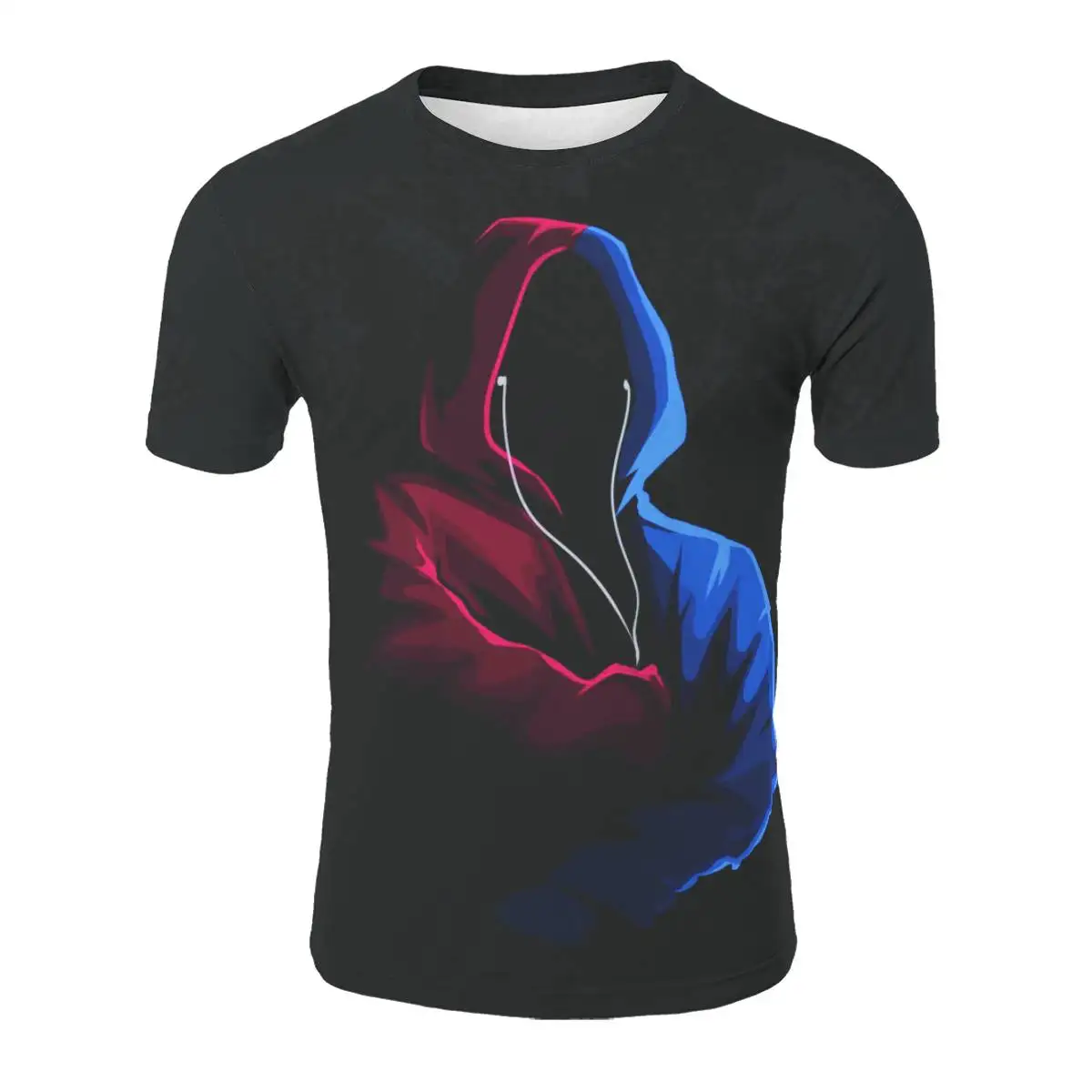 

2021 Four Seasons New Hot Selling Creative 3D Printing Top Short Sleeve Hot Graphics Simple And Generic Funny And Novel T-Shirt