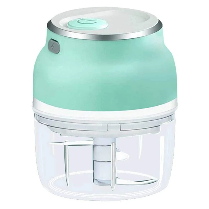

Electric Garlic Chopper, Portable Mini Fruit Vegetable Cutter Chili Onion Mincer Food Processor for Kitchen