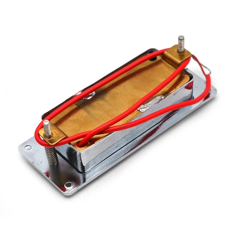 mini 6 loch elektrische gitarre humbucker pickup neck bridge pickup pickup für lp gitarre schwarzgoldchrom free global shipping