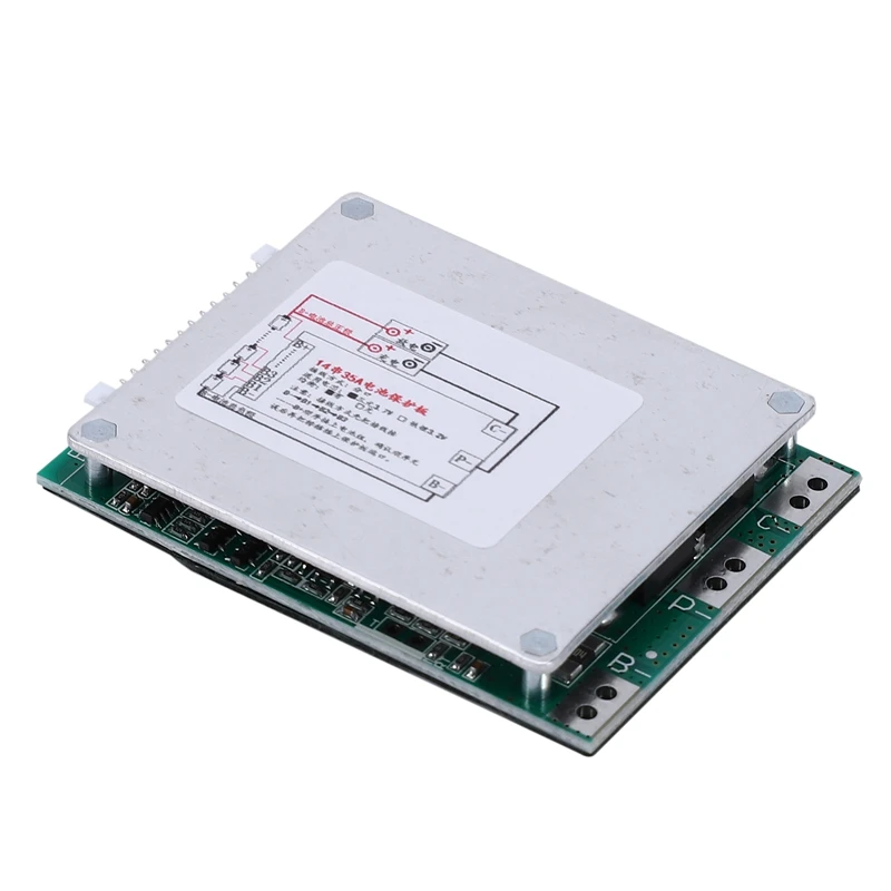 14S 52V 35A литий ионный Литий полимерный аккумулятор Защитная плата BMS PCB с балансом