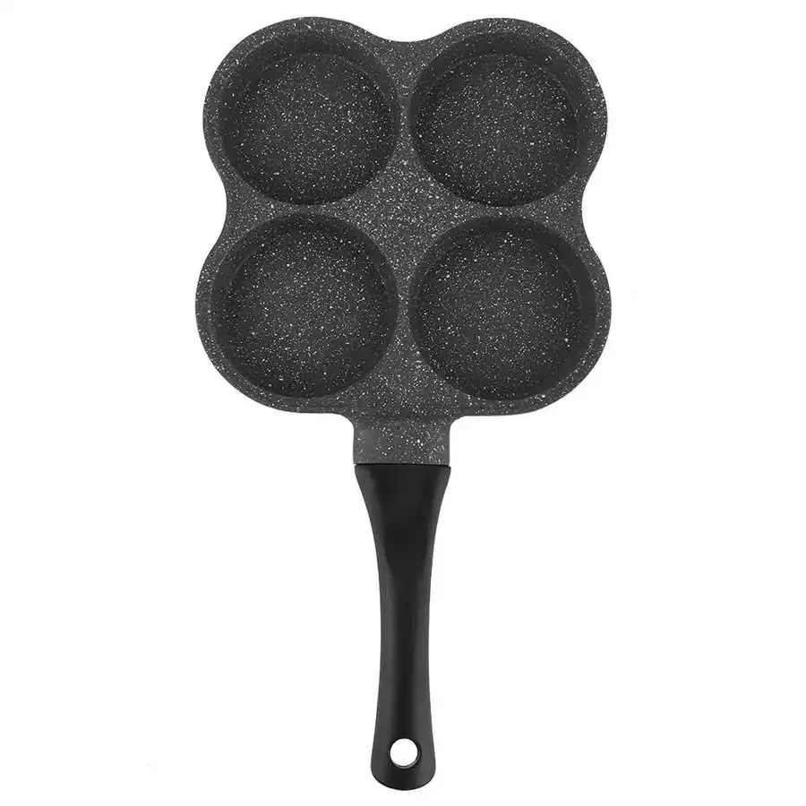 

4-Hole Non-Stick Pancake Omelet Eggs Pan Aluminum Frying Pot Breakfast Maker Kitchen Utensil Saucepan Cookware