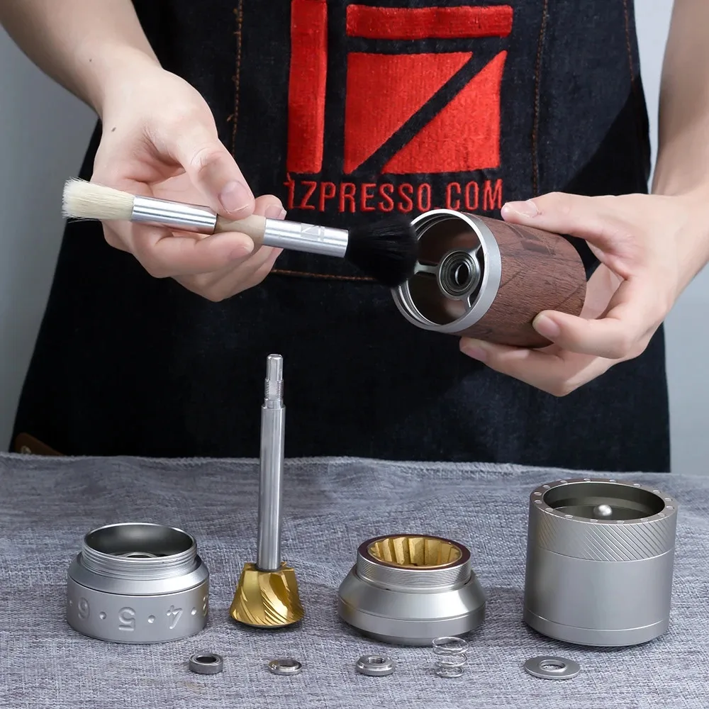 1zpresso K pro/K Plus-molinillo de caf&eacute; port&aacute;til, rodamiento de Caf&eacute; manual, fresado de caf&eacute; c&oacute;nico heptogonal de acero inoxidable-4