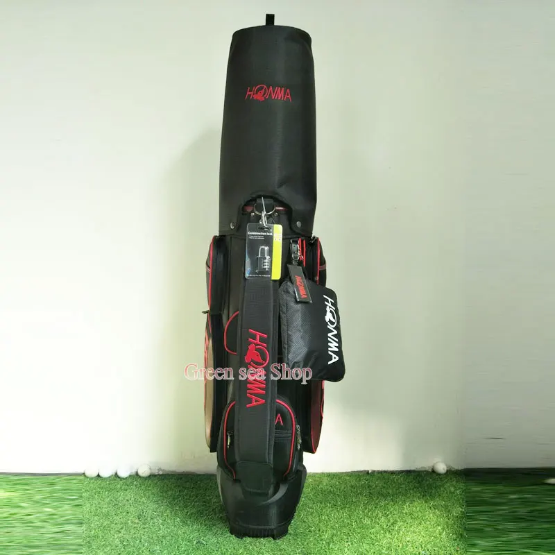Новая сумка HONMA Golf staff высокого качества PU Сумка для клюшек для гольфа 3 цвета на выбор 9,5 дюйма с чехлом сумка для гольфа