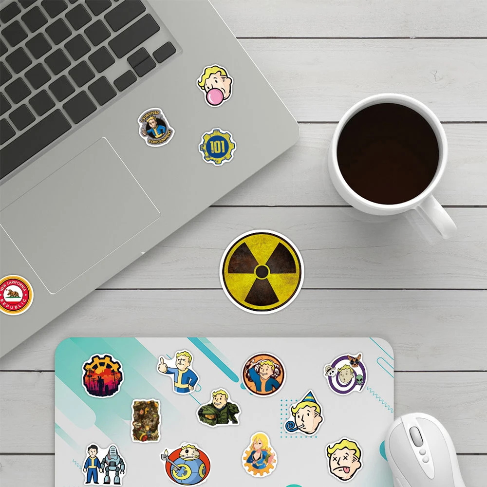 103050pcs cartoon fallout game stickers diy motorcycle laptop guitar car phone bike skateboard graffiti decal sticker kid toys free global shipping