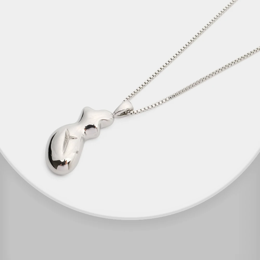 

Amorita boutique Human Body Model Pendant Necklace Skeleton Minimalism Necklace Jewelry Accessories