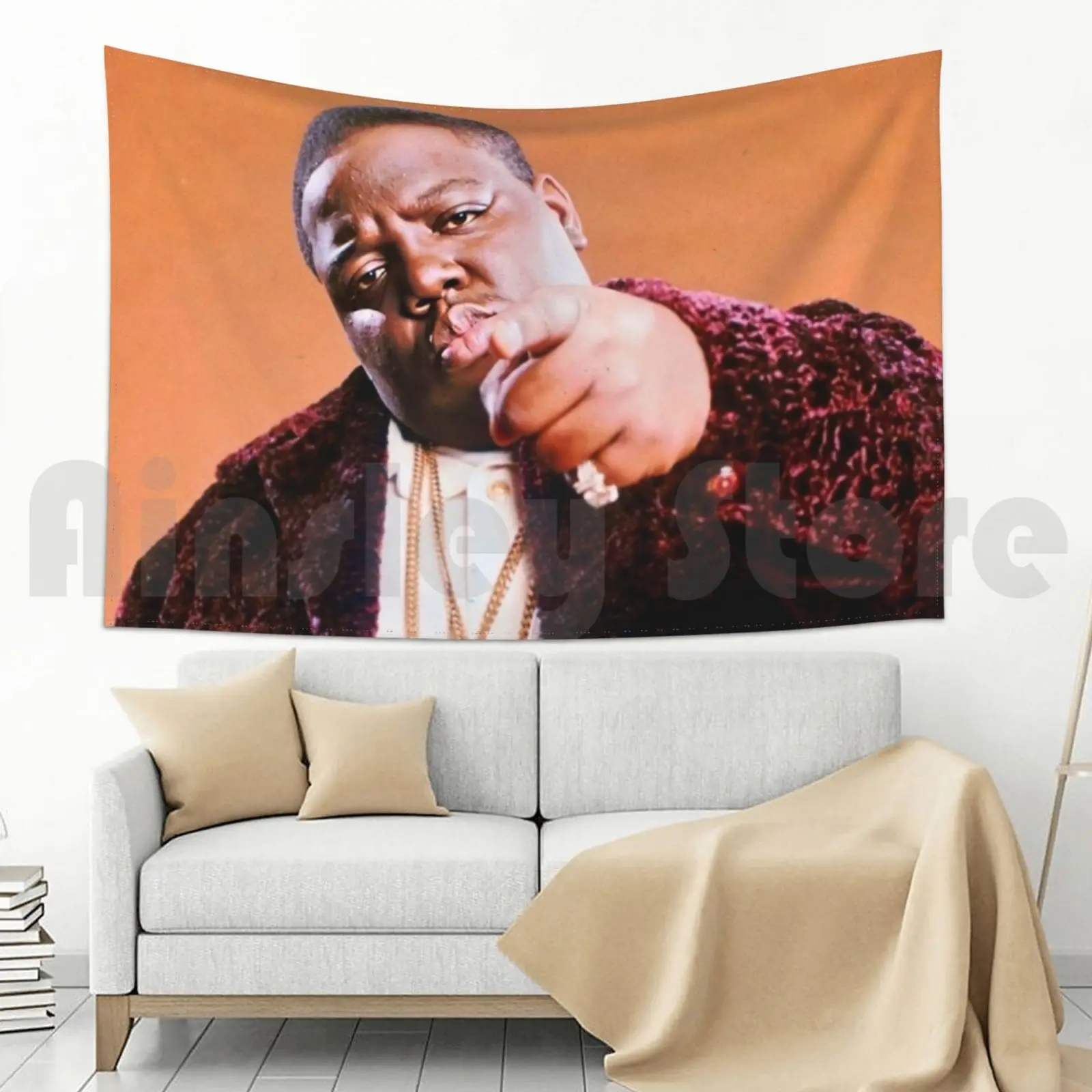 Большой гобелен для гостиной спальни 50 цент рэп хип-хоп Доктор Дре Дрейк Канье