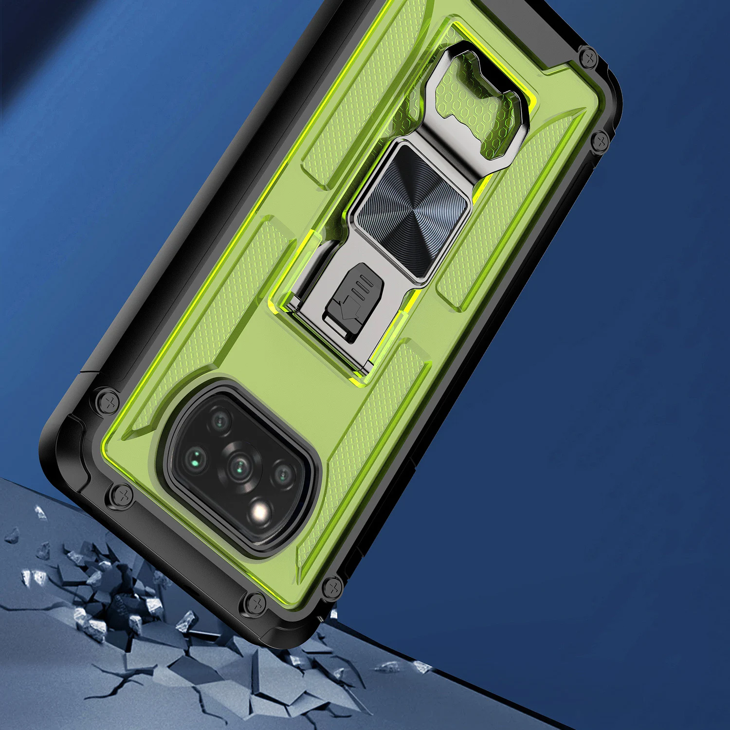 bottle opener shockproof armored stand phone case for xiaomi redmi note 9 10s 9t 9a 4g poco x3 f3 pro nfc m3 magnetic back cover free global shipping