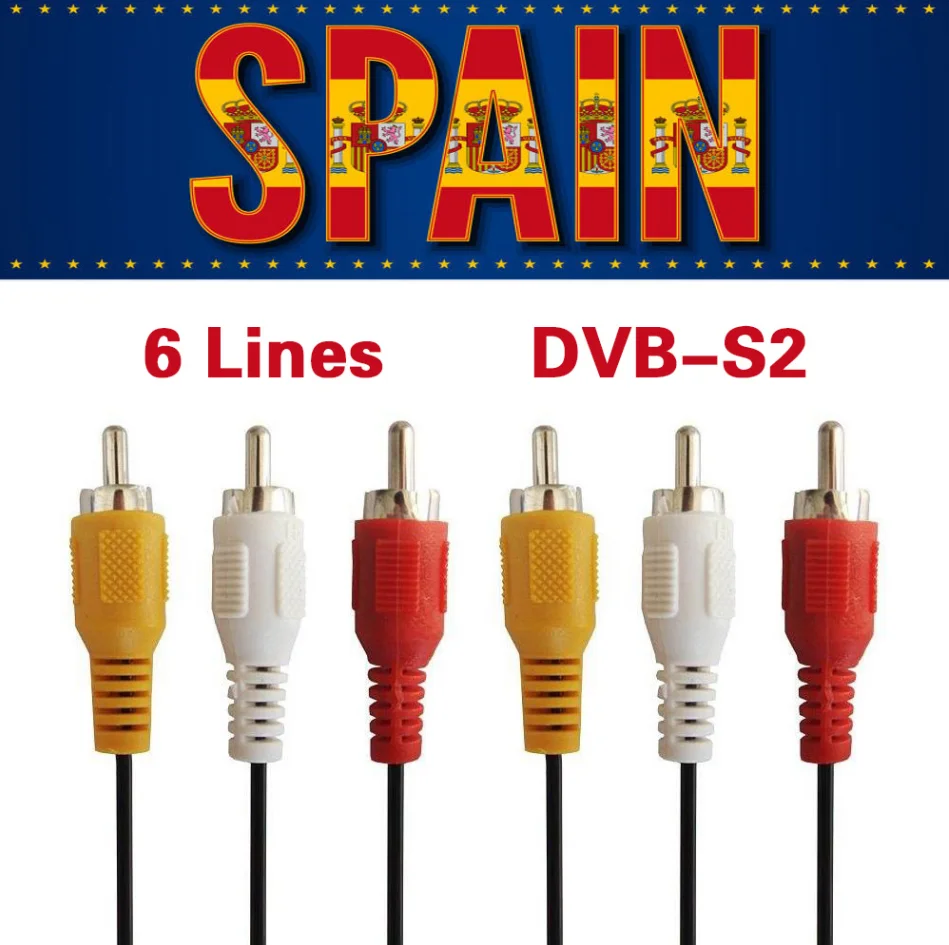 

Receptor de tv satelital de 8 lneas para Europa, 8 Clines, WIFI, FULL HD, DVB-S2, compatible con Ccams, 2021