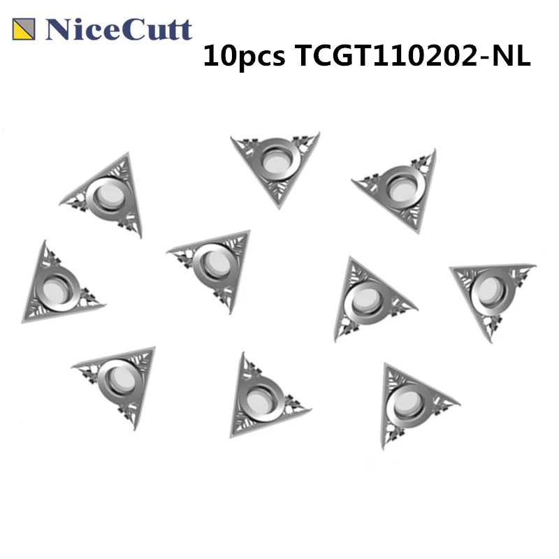 

Lathe inserts 10pcs TCGT110202-NL processing aluminum for S** / STFCR External turning tool Internal turning tool holder Freeshi