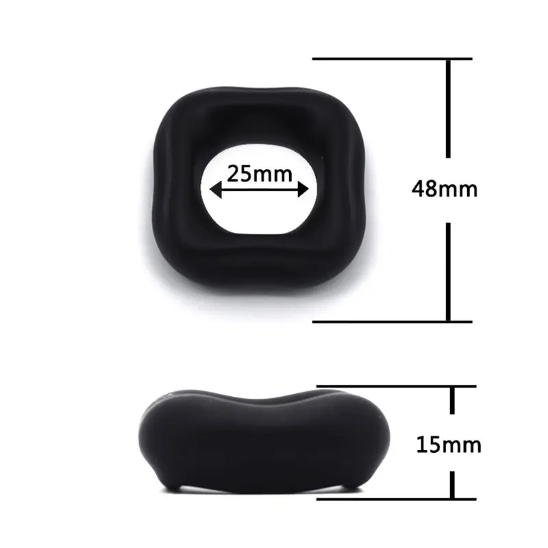 Превосходное Силиконовое плоское кольцо для пениса набор колец эрекции мужчин