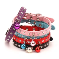 dog collars with bell puppy necklace accessories products neck strap for pet small dogs collar