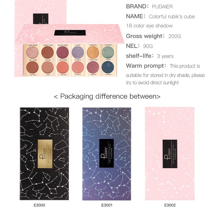 18 цветов Палитра теней для век натуральные матовые тени блеcтящие макияжа