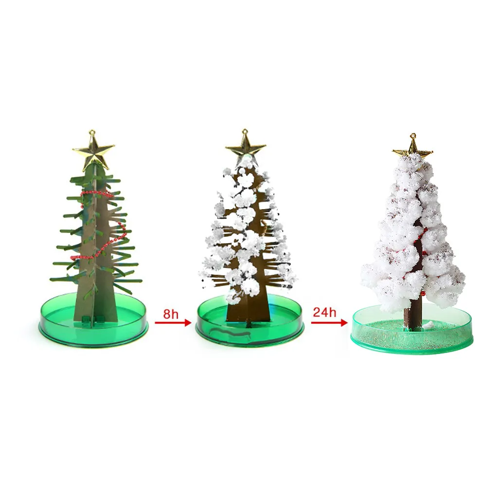 

Paper Tree Flowering Toy Creative Colorful Magic Paper Crafts Xmas Gift 10ml juguetes para nios