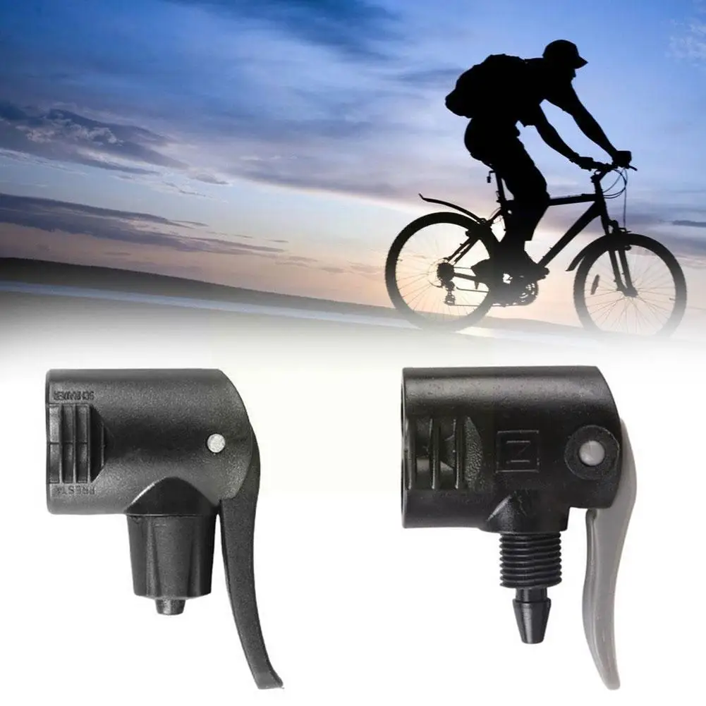

1pcs Mtb Bike Outdoor Cycling Bike Gas Nozzle Clip Inflator Air Bicycle Pump Bicycle Tool Convertor Pump Nozzle F3n2