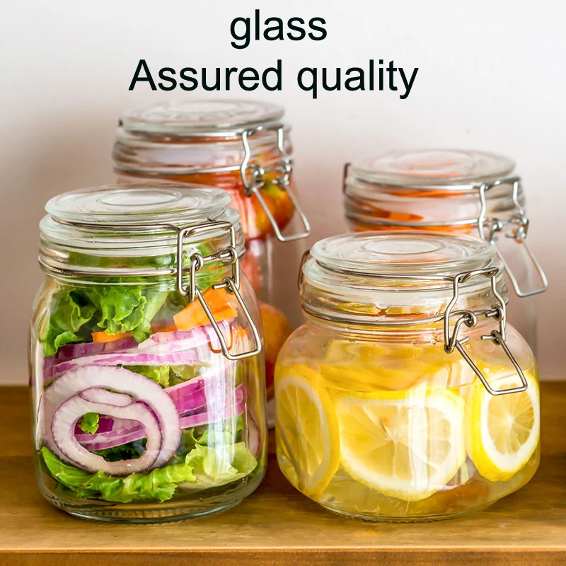 Каменщик конфеты банка для специй стеклянный прозрачный контейнер стеклянные