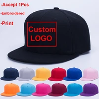 1pcs customizedprint logo summer cotton cap branded baseball cap snapback hat summer cap hip hop fitted caps hats for men women