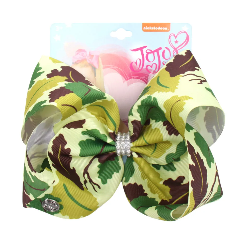 Банты для волос Jumbo JoJo Siwa девочек лента с принтом и бантом модные аксессуары 8