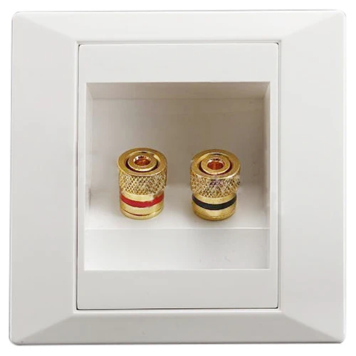 86x86 мм 2 переплетной столбик Банановый штекер аудио разъем настенная Лицевая