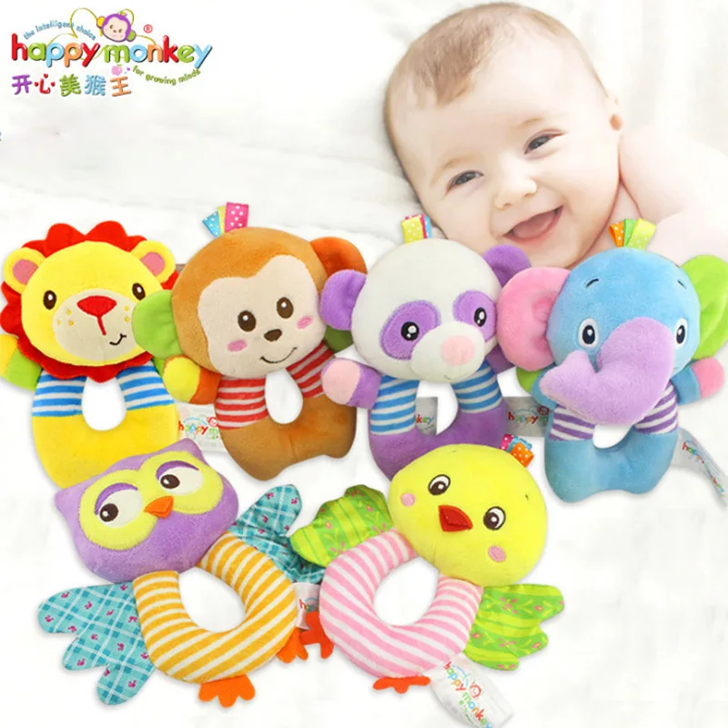 Кольцо для новорожденного мультфильм круглые детские игрушки-погремушки милая
