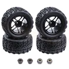4 шт.лот, резиновые шины 2,2 дюйма, Пластиковые обода колеса 12 мм с шестигранной головкой для Redcat Exceed HPI HSP RC 1: 10th внедорожника, грузовика-монстра