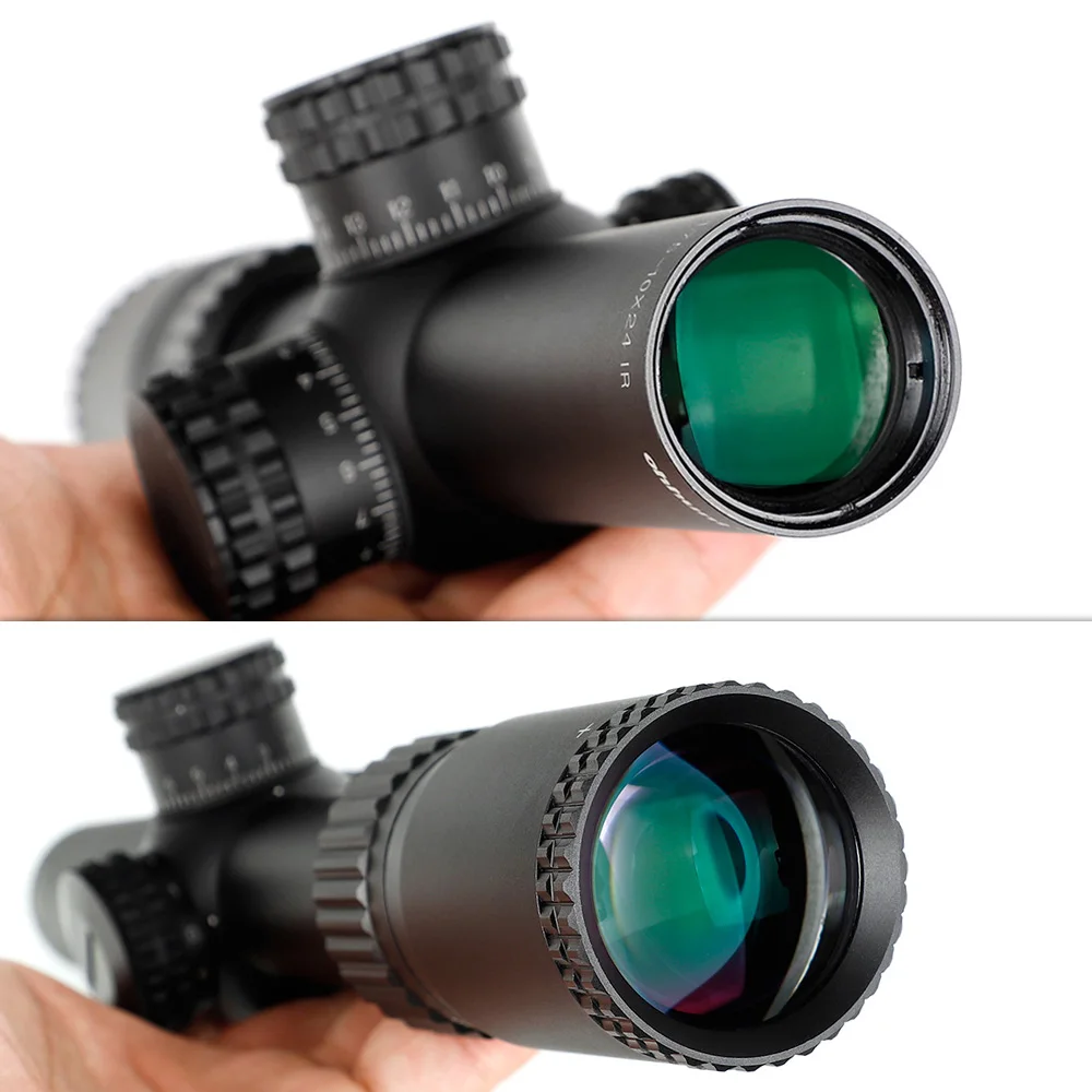 Ohhunt LR WA 1,75-10X24 ИК Компактный Охотничий Прицел Тактическое Стекло Травленая Сетка С Красной Подсветкой Башни Замок Сброс Прицел