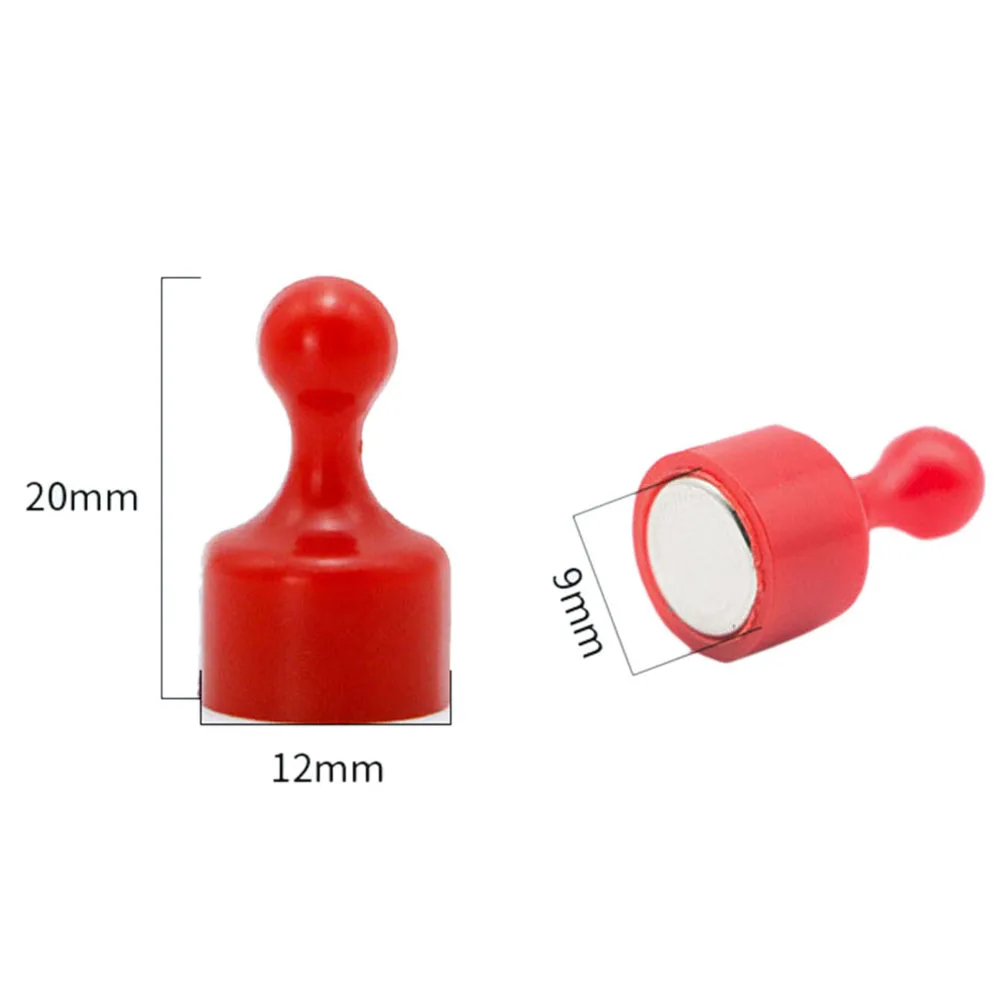 

10PCS High-intensity Magnetic Thumbtack Color Magnet Fridge Magnet Small Nail Convenience Home Decor Accessories Tools