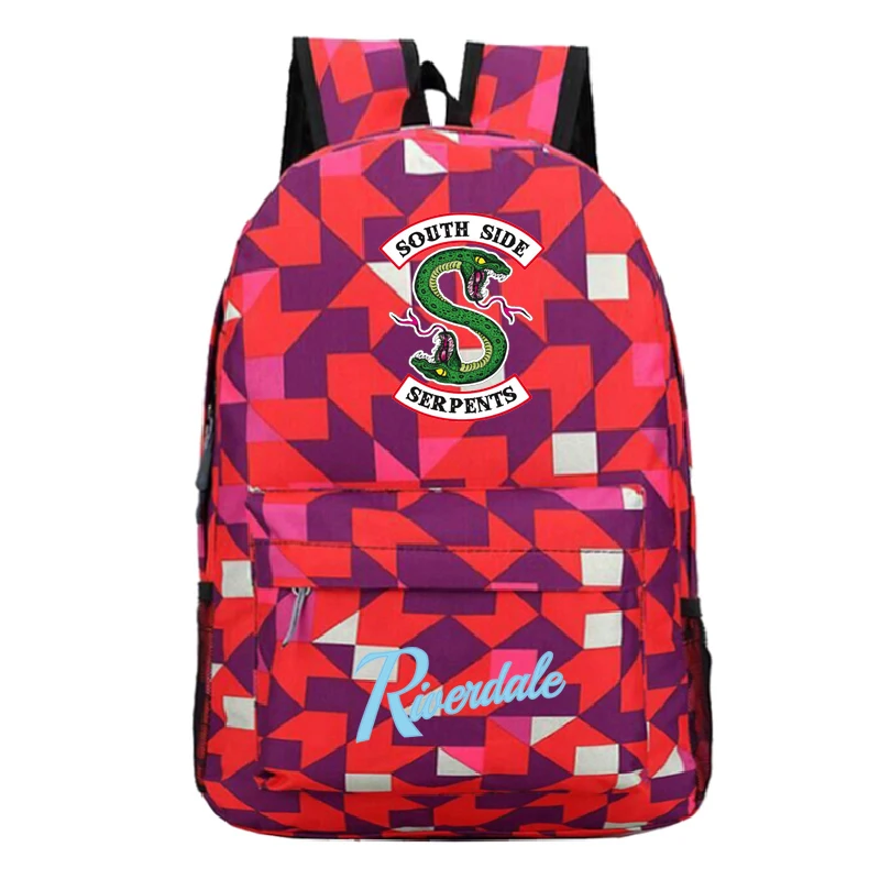 Розовый Mochila Sac a Dos ривердейл 1xk аниме рюкзак Для мужчин школьный змеи для девочек