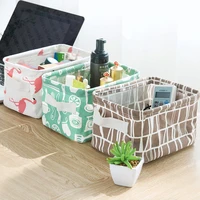 diy desktop storage basket container organizer fabric basket home desktop storage bags sundries underwear toy storage box