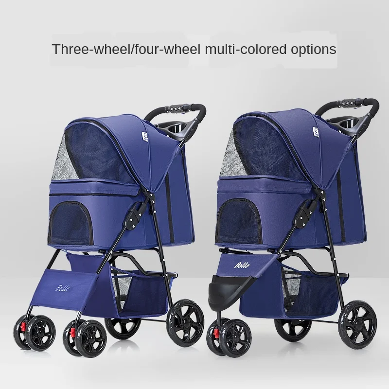 

Bello Portable Foldable Pet Cart Dog Cat Teddy Baby Cart Go Out Pet Cart Dog