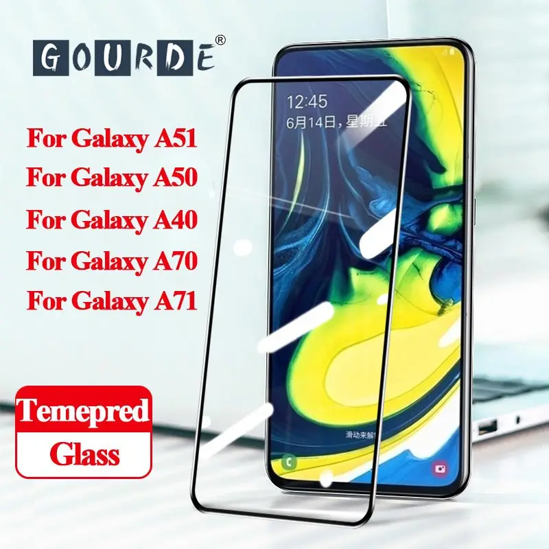 Защитное стекло Gourde для Samsung Galaxy A51 закаленное A30 A50 A40 A70 A71 A20 20s 20e 50 40 70 71 51|Защитные
