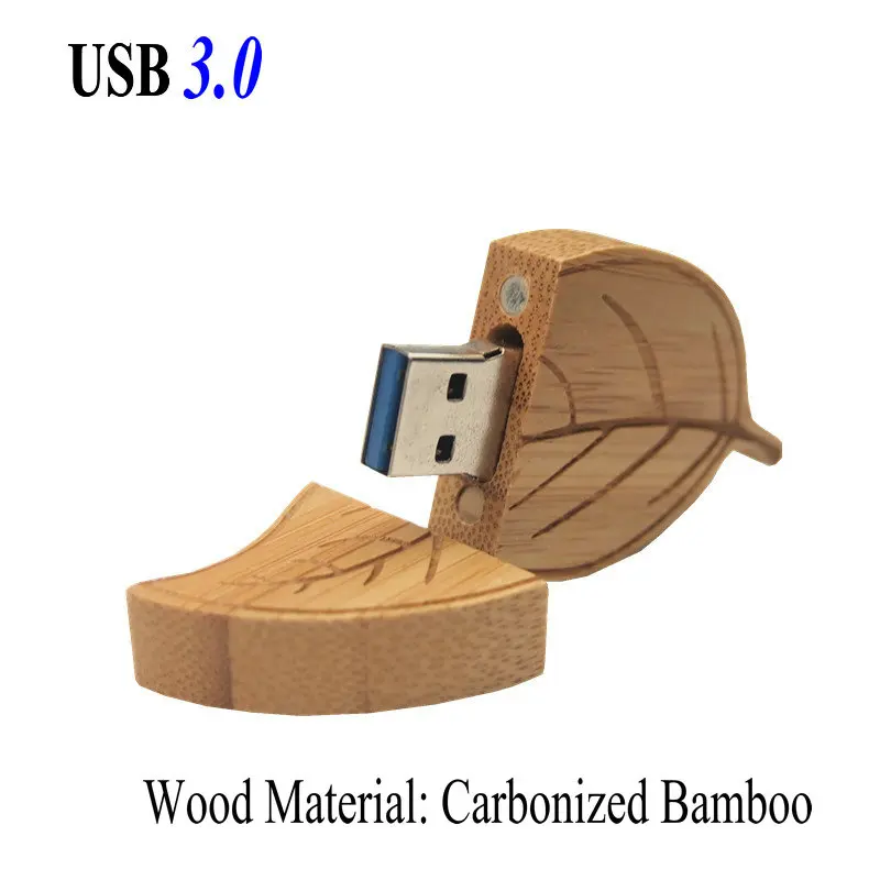 Новый Модный USB 3 0 деревянный Usb флеш-накопитель в форме листа флэш-накопитель 8 ГБ