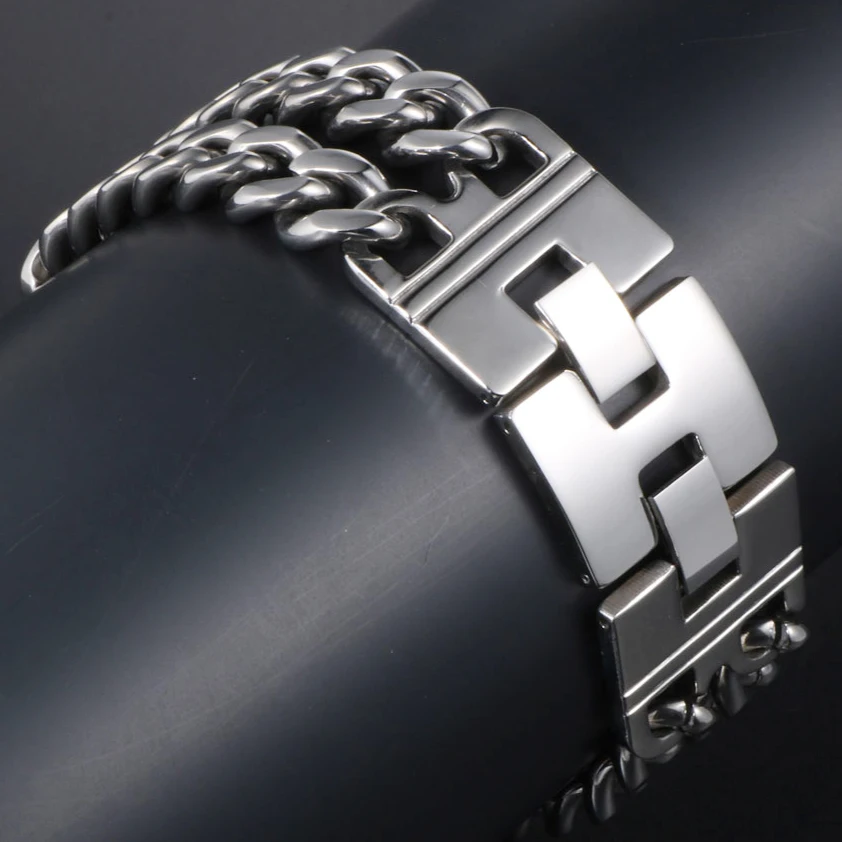 Мужской браслет из нержавеющей стали 23 мм|Цепочки и браслеты| |