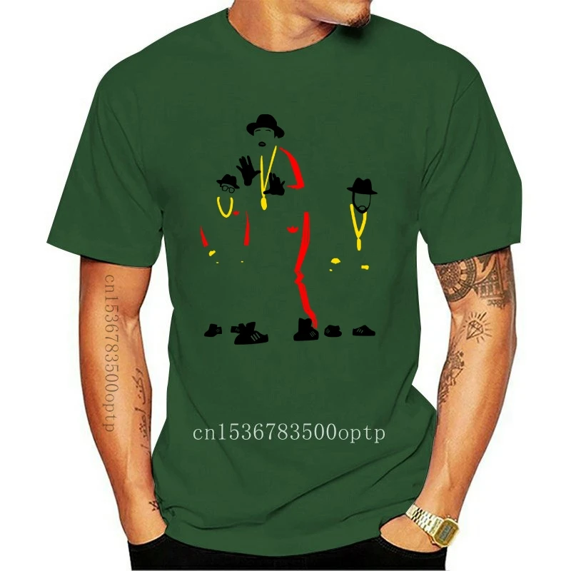 

New Uguccgi Men Run DMC Fashion Short Sleeve T Shirt White 2021 2021 Arrival Men'S Fashion Top Tee Cartoon Hip Hop T-Shirt