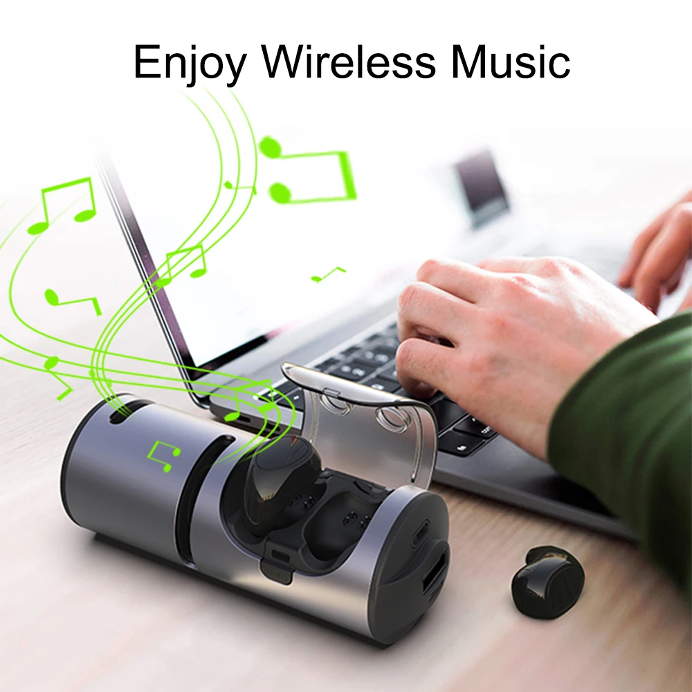 TWS Bluetooth V5.0 беспроводные наушники мини-наушники водонепроницаемые наушники с шумоподавлением с функцией Bluetooth динамика