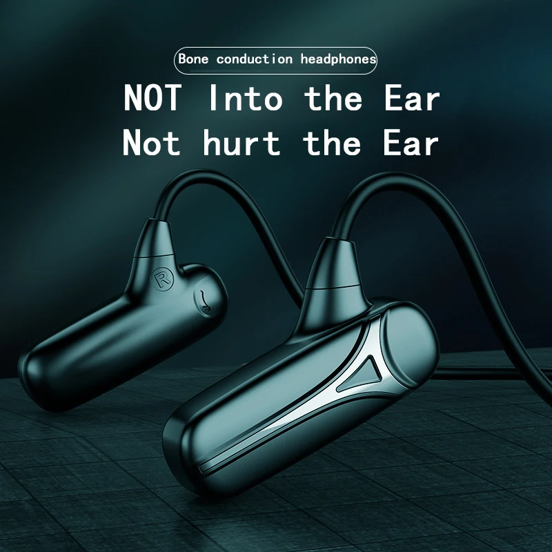 

Stereo Sports Bluetooth Earphone Does Not Hurt The Ears Waterproof Bone Conduction Headset Bluetooth 5.0 with Microphone