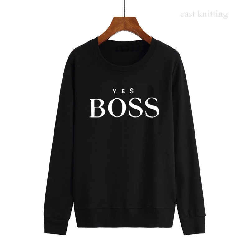 Женская толстовка с буквенным принтом и длинным рукавом цвет черный белый сезон