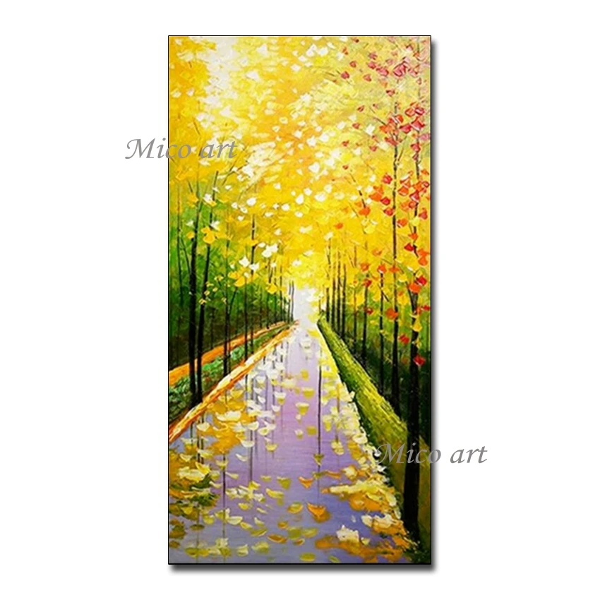 

Newest Unframed Knife Scenery Wall Pictures Hand-painted Oil Painting Canvas Wall Artwork Paintings Wall Art For Living Room