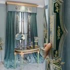 Европейский бархат вышивка синель современный тюль занавес окна занавес украшения s для гостиной спальни