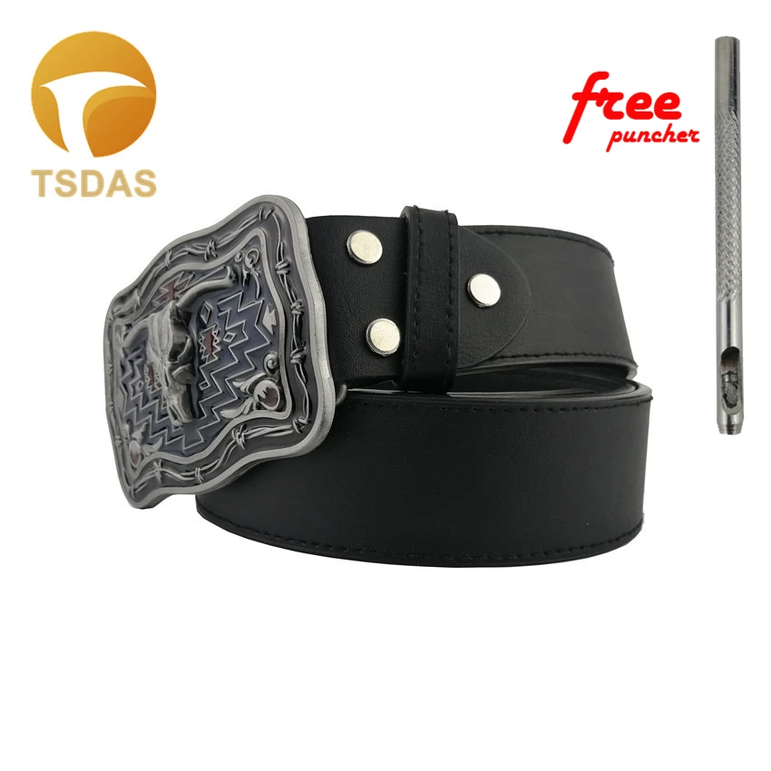 Металлическая пряжка для ремня с головой коровы в стиле ретро | Дом и сад