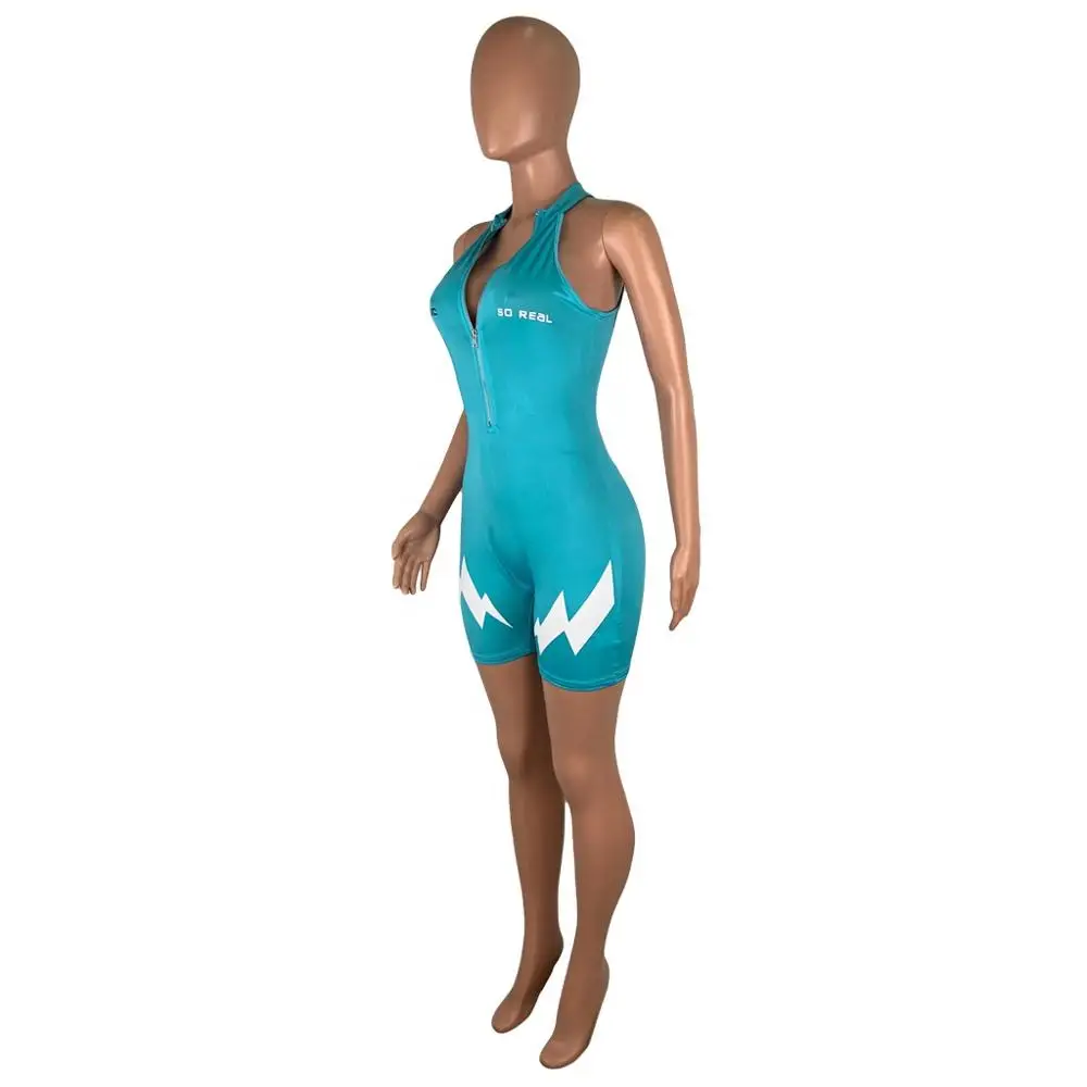 

one piece sexy corset reflective sleeveless fitness cotton women bodysuit jumpsuits