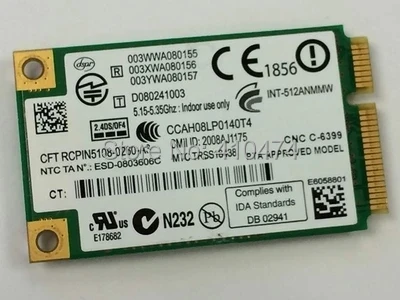 SSEA Новинка для Intel WIFI Link 5100 AGN 512AN_MMW half MINI PCI-E 2 4/5 0 ГГц Wlan Беспроводная карта HP PSP