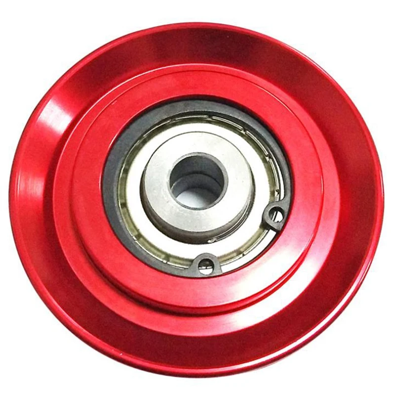 

73mm Universal Aluminum Lift Heavy Load Bearing Pulley Wheel Cable Fitness Gym Equipment for Climbing Camping Pulley