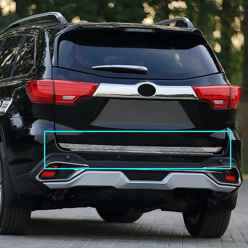 Для Toyota Highlander Kluger 2014 2015 2016 2017 18 хромированная накладка на заднюю багажную дверь