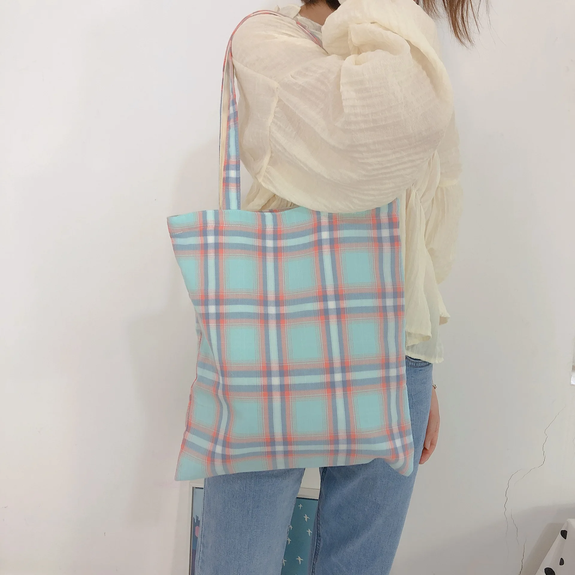 

Plaid Vintage Style Shoulder Bags for Women New Original Classic Female Shopping Bag Chic Retro Ladies Casual Tote Cute Handbags