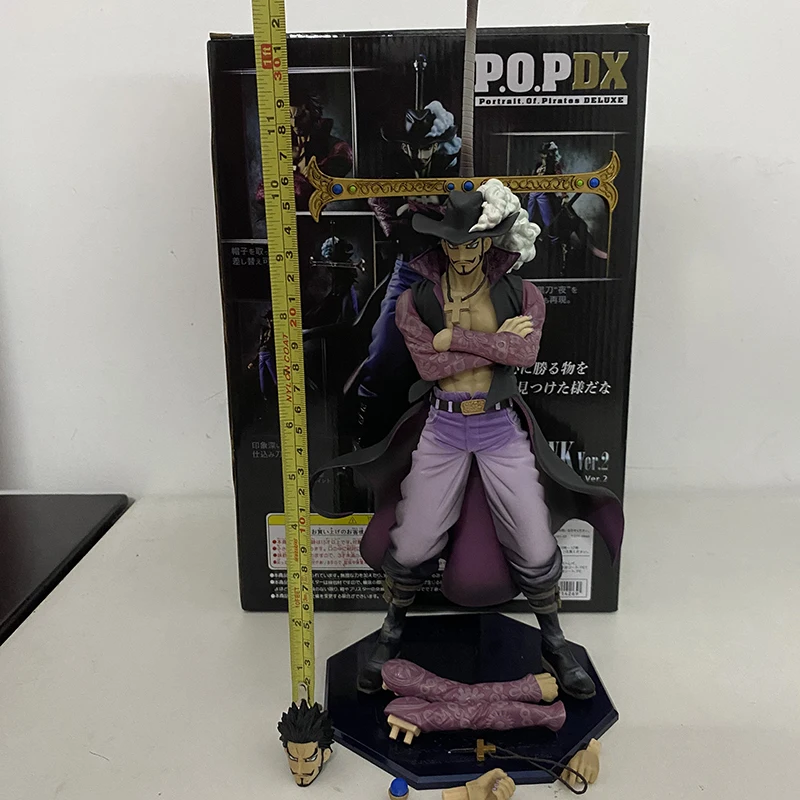 Продажа Фигурка героя из аниме «Ван-ПИС», экшн-фигурка DX Dracule Mihawk Shanks, Игрушечная модель на 10-ю годовщину, подарок для мальчика