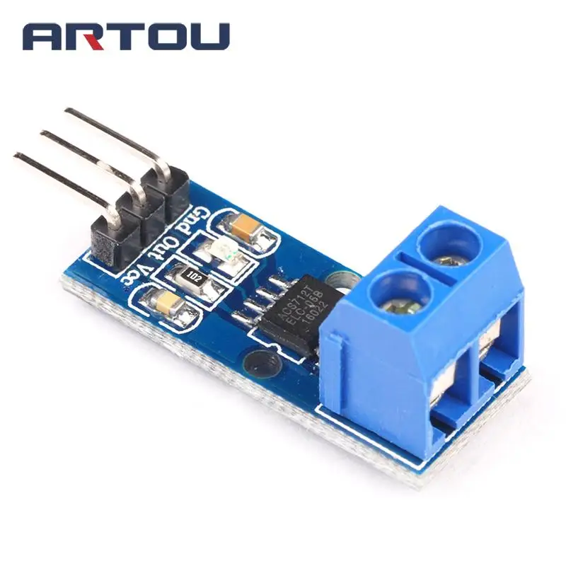 Модуль датчика тока зала ACS712 20A для Arduino 2 шт.|sensor module|acs712 modulehall current sensor module |