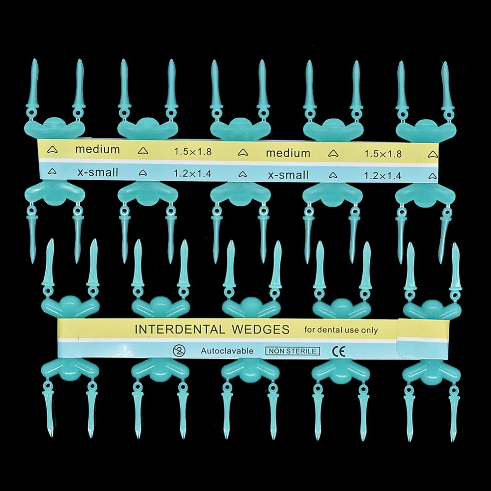 80 шт. стоматологические пластиковые межзубные клинья матрица Matrice Пластиковые
