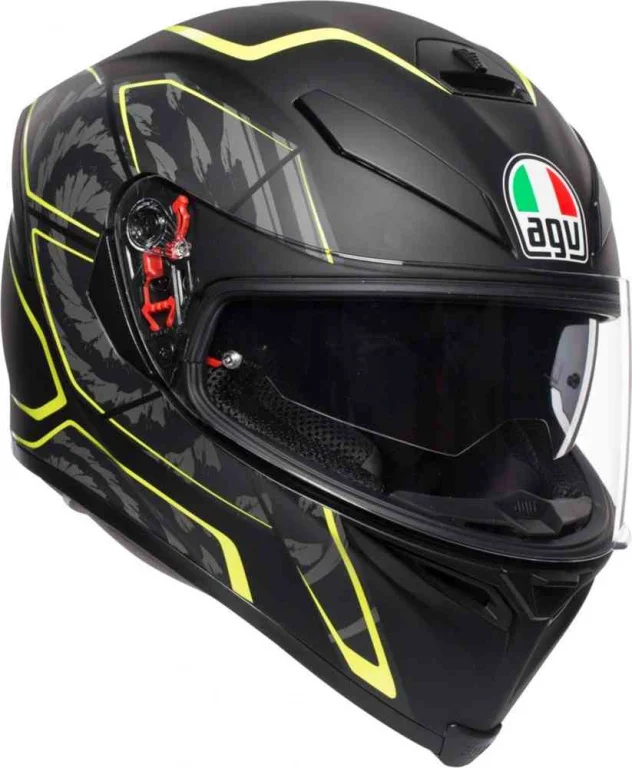 Шлем AGV K-5 S Tornado MATT Black-Yellow Fluo | Автомобили и мотоциклы