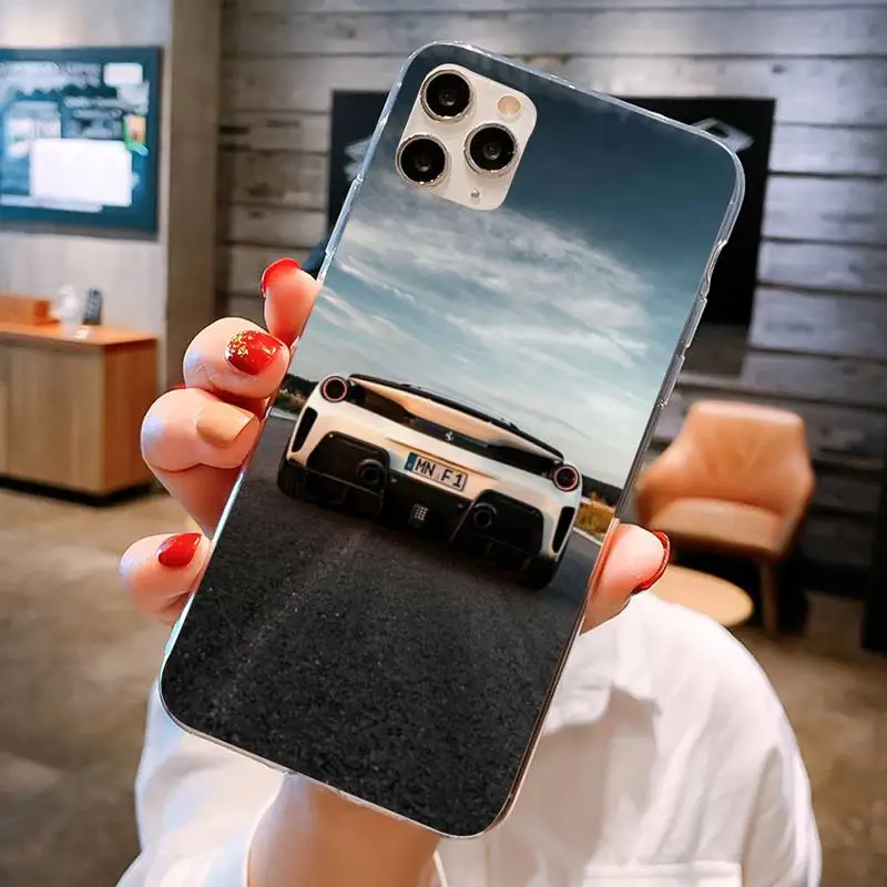 

Sports Cars Phone Case For Iphone 5 6 7 8 11 Plus XR X XS MAX SE2020 iPhone 11PRO Transparent Case